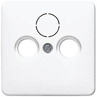 Лицевая панель Jung CD500 для розетки TV+R/TV+R+SAT белый картинка